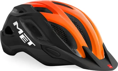 Produktbild von MET CROSSOVER Fahrradhelm schwarz und orange, Größe XL