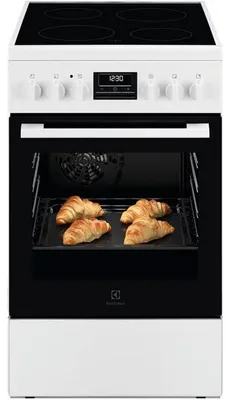 Image de Cuisinière vitrocéramique 57l 4 feux blanc - Electrolux - LKR524292W -
