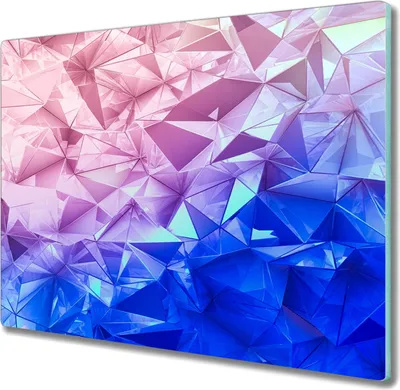 Produktbild von Coloray Hackbrett Kochplattenabdeckung Herdabdeckplatte 60x52 cm Schneidebrett Küchenbrett - Geometrie