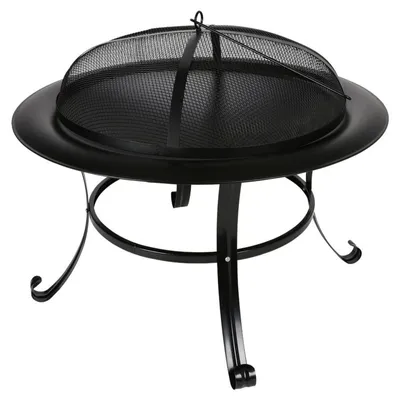Produktbild von Terrassen-Feuerschale 73cm Garten-Feuerstelle Metallofen Feuerkorb Terrassenofen