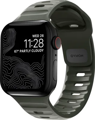 Produktbild von Nomad Sport Armband waterproof 40/41/42mm – FKM Fluorelastomer Gummi – 100% Wasserdicht – Innere Belüftungskanäle