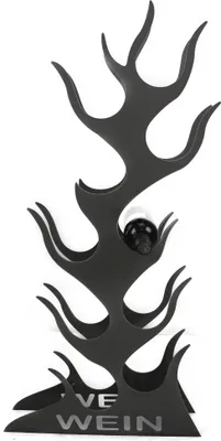 Produktbild von Design Weinregal Flamme für 10 Flaschen Weinständer Wein Regal Flame #332