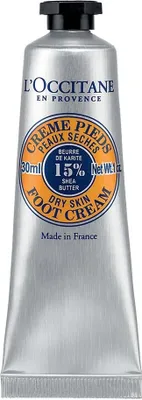 Zdjęcie produktu dla L'Occitane Shea Butter Foot Cream, Krem do stóp, Nawilżający, 30 ml, Tubka, AQUA/WATER - BUTYROSPERMUM PARKII (SHEA BUTTER) - GLYCERIN - ISOHEXADECANE - CORN STARCH MODIFIED..., Francja