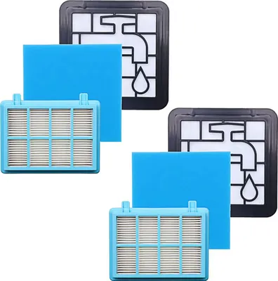 Produktbild von ARLI Set: 2x Hepa Filterset 3 teilig geeignet für Philips FC8010/01 FC8010/02 FC9331 FC9332 Ersatzfilter