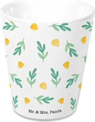 Produktbild von Mr. & Mrs. Panda Kräutertopf Botanik - Weiß - Geschenk, Topf, Blumentopf, Pflanzgefäß, Pflanztopf, Übertopf, Innen, Dekoration