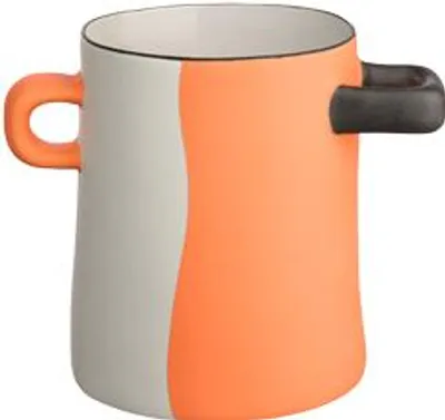 Productafbeelding van ASA Selection rayu Vase orange geteilt Ø 13,5 cm, H 15,5 cm
