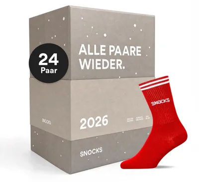 Zdjęcie produktu dla Skarpetki 2026 Damskie i Męskie 24 Pary 24 OKIENKA 24 PARY SKARPETEK 35-38 1x Kalendarz adwentowy 2026