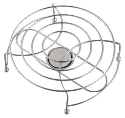 Produktbild von 1x Novaliv Stövchen Edelstahl 17cm Durchmesser Warmhalteplatte Teelicht Silber Hitzebeständig und Langlebig Teekannen Wärmer Kaffeewärmer Teelichtheizung Tassenwärmer Teewärmer