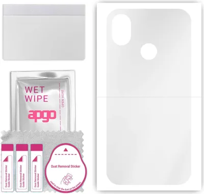 Produktbild von apgo Rückseite Schutzfolie, klar, kompatibel mit Cat S52, Hinten Hydrogel-Displayschutzfolie mit Positionierhilfe, kratzfest, einfache Montage