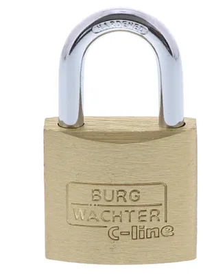 Produktbild von Burg-Wächter Vorhängeschloss, C-Line 222 30 SB, Inkl. 2 Schlüsseln, Bügelstärke: 5 mm