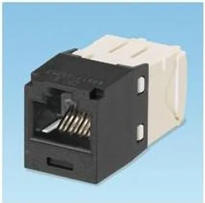 Produktbild von Panduit UTP RJ45 TG-MiniJack kat 6, Schwarz, Weiß