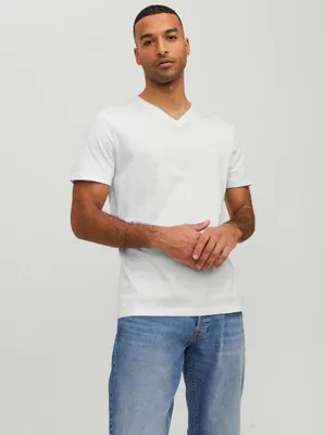 Obrázok produktu pre Pánske biele základné tričko Jack & Jones