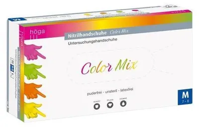 Immagine prodotto di Guanti in nitrile misto colore Höga taglia M 96 pz