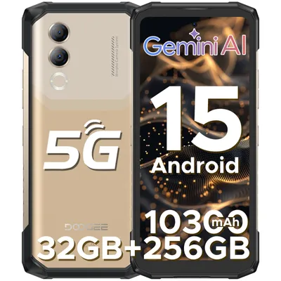 Produktbild von DOOGEE Blade20 Turbo Smartphone Handy, 5G, Android 15, 6,6" 90Hz, 10300mAh Akku, 33W, 8GB+256GB, 50MP, NFC, Fingerabdruck, ohne Vertrag