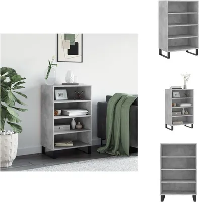 Obrázok produktu pre vidaXL Highboard concrete grey 57x35x90 cm materiál na báze dreva - Príborníky