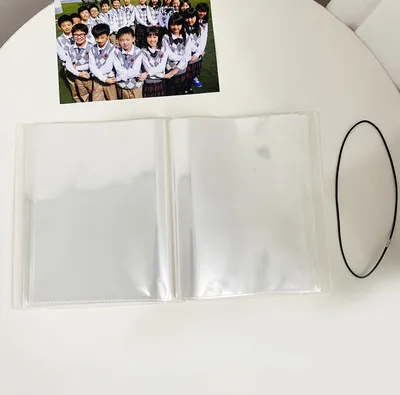 Produktbild von INF Vertikales Fotoalbum - Transparentes PVC-Erinnerungsbuch 8 Zoll