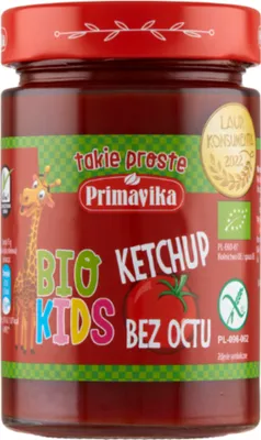 Produktbild von KETCHUP OHNE ESSIG FÜR KINDER, GLUTENFREI, , 315 g – PRIMAVIKA (BIO KIDS)