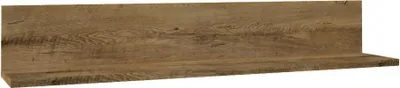 Produktbild von Hängeregal / Wandregal Selun 08, Farbe: Eiche Dunkelbraun - 20 x 130 x 19 cm (H x B x T)