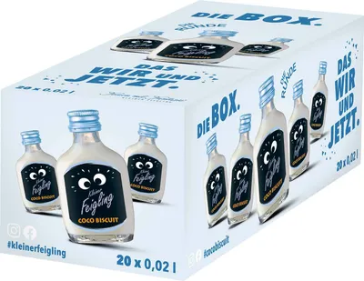 Produktbild von Kleiner Feigling Coco Biscuit Likör | 15 % vol | 20 x 0,02 l