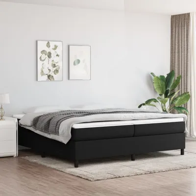 Produktbild von Boxspringbett Schwarz 200x200 cm Stoff , Klassische Betten Design 2024