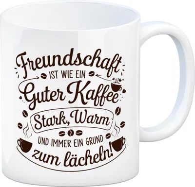 Produktbild von Freundschaft ist wie Kaffee - Kaffeebecher