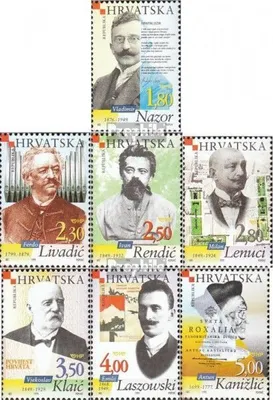 Produktbild von Briefmarken Kroatien 1999 Mi 508-514 (kompl.Ausg.) postfrisch Persönlichkeiten