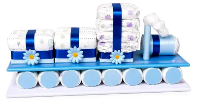 Produktbild von Windeltorte | Windelzug - Ein Geschenk zur Geburt und Taufe