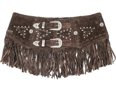 Produktbild von Damen Ledergürtel Westerngürtel Cowgirlgürtel »GABBY« Braun