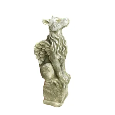 Produktbild von Schöner Gargoyle Rufuß aus Steinguss Neu Frostfest Witterungsbeständig PGS-057