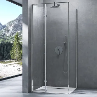 Produktbild von Mai & Mai Duschkabine Duschabtrennung 70x80x195cm 8mm ESG-Sicherheitsglas Nano-Beschichtung Hebe-Senk-Mechanismus mit Duschtasse Rav37-Plus