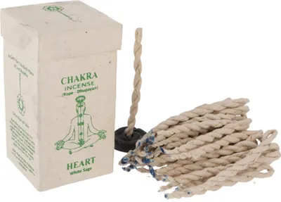 Produktbild von Chakra Incense, Nepal Räucherschnüre - Heart/white Sage, 10*5,5*5,5 cm, Räucherstäbchen aus Tibet, Nepal