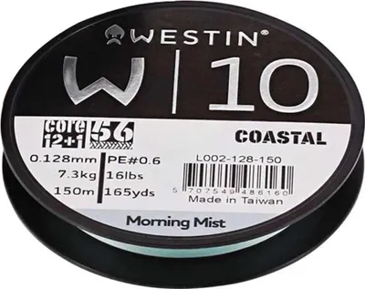 Produktbild von Westin W10 13 150 M Geflochtene Schnur Durchsichtig 0.165 mm Durchsichtig 0.165 mm