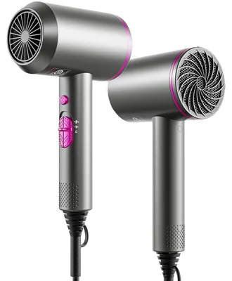Produktbild von Föhn Ionen Haartrockner AC-Motor Schnell trocknender Professioneller Föhn mit 2 Geschwindigkeits und 3 Hitzeeinstellungen Kaltlufttaste