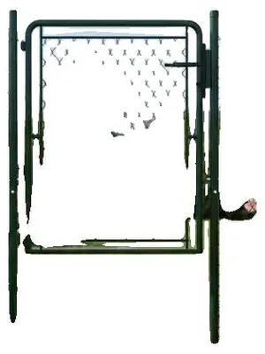 Obrázek produktu pro Vstupní brána, robustní kovová konstrukce, uzamykatelný design, zelená barva