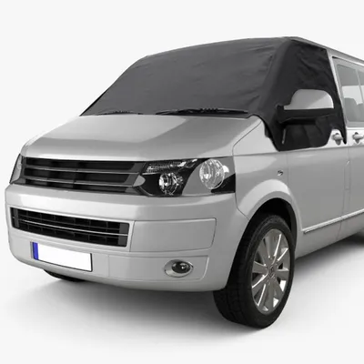 Immagine prodotto di Copertura per parabrezza realizzata in tessuto Oxford 600D, ideale per furgoni camper VW T5, per proteggere dal gelo, dalla polvere e dal sole