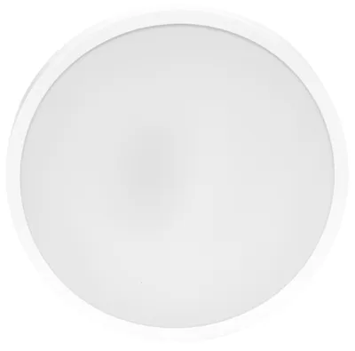 Image de Plafonnier LED rond Ecolite, 18 W, 1 800 lm, 4 000 K, indice de protection IP44, bord blanc, W3090-18W/BI