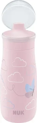 Produktbild von NUK Mini-Me Sip Cup, mit nicht zerbeißbarem Trinkaufsatz, auslaufsicher, 300 ml, ab 9 Monaten, frei, 1 Stück, farbig sortiert – 6er Vorteilset