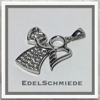 Produktbild von Silberanhänger 925/- Silber als Schutzengel rhod.