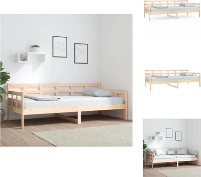 Produktbild von vidaXL Tagesbett Massivholz Kiefer 90x200 cm -  Betten & Bettgestelle
