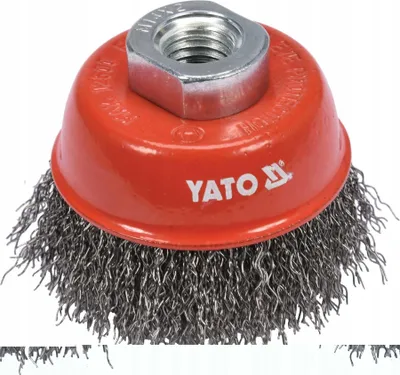 Zdjęcie produktu dla Yato YT-47658, Szczotka szlifierska, Metal, 12500 RPM, 6,5 cm, 1 szt.