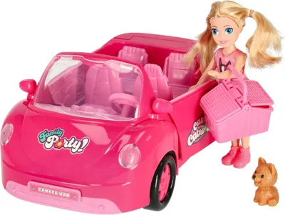 Obrázek produktu pro Auto pro panenky kabriolet růžové 4 el.