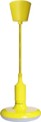Productafbeelding van Geel gloeilamp met gevlochten kabel, UFO-model, E27, 15W, energiezuinige lamp