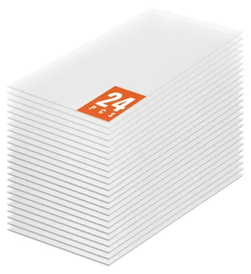 Productafbeelding van VEVOR set met 24 polycarbonaat platen voor kasgebruik, afmetingen 1210 x 605 x 4 mm, meerlaagse platen, waterdicht, UV-bestendig, gegolfde holle platen