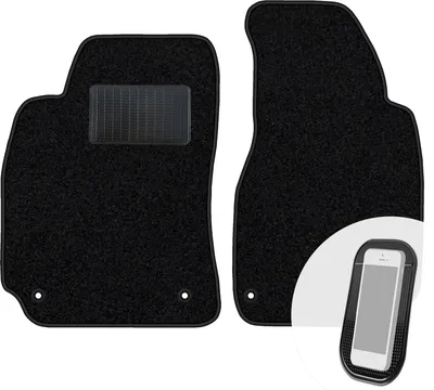 Produktbild von moto-MOLTICO Vorne Fußmatten Auto Velours Autoteppiche Schwarz Automatten Set 2-teilig passend für VW Passat B5 1996-2000
