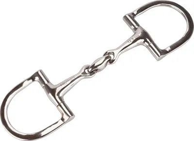 Produktbild von Equinate D-Ring Trense Edelstahl 16mm doppelt gebrochen 14,5cm
