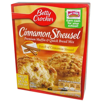 Produktbild von Betty Crocker Cinnamon Streusel Muffin Mix 394g MHD = 22.12.2021