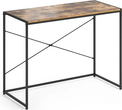 Produktbild von Vicco Schreibtisch Fyrk, 100 x 45 cm, Eiche rustikal/Schwarz