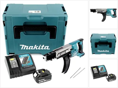 Zdjęcie produktu dla Makita DFR 750 RM1J wkrętarka akumulatorowa 18V 45-75mm + 1x akumulator 4.0Ah + ładowarka + Makpac