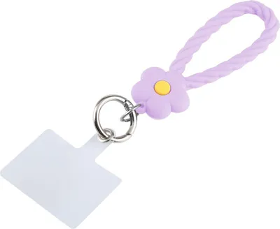 Zdjęcie produktu dla Łańcuszek do telefonu komórkowego uniwersalny pasek na szyję do etui na telefon komórkowy smartfon nylon, kolor: fioletowy