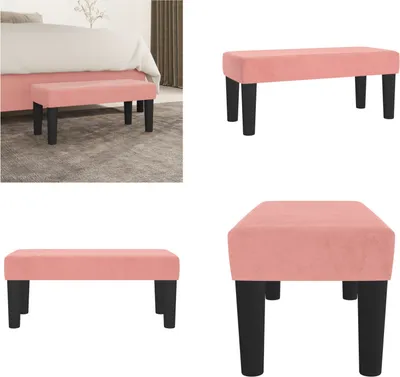 Obrázok produktu pre vidaXL Lavica ružová 70x30x30 cm zamat - Lavica - Lavice - Lavice do predsiene